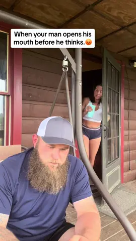 Ohh JJ is in the dog house for a few days. #marriedlife #familylife #redneck #couplecomedy #ky #funny #countryfolk #couplegoals #funnymoments #fyp 