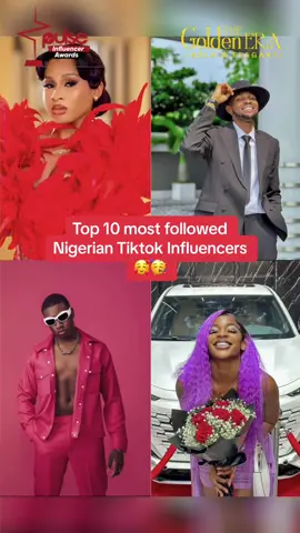 Top 10 most followed Nigerian-Based Tiktok Influencers 🥰🥳 #pulsenigeria #tiktoknigeria #pulseinfluencers #pulselist 