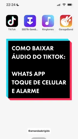 Respondendo a @Lorenza Cicuto Bento Choveu de comentários com as mesmas dúvidas, então trouxe um tutorial de como baixar áudio do Tiktok 💪🏻 #comobaixaraudio #comobaixaaudiodotiktok #comobaixaaudio #toquedecelular #despertador #despertadorpersonalizado #alarme #alarmeparaacordar #ios #android #comobaixar #amandaabrigido #tutorial #passoapasso #audio #audiosparatiktok #audios #audiosengraçados #audioviral #whatsapp #whatsapphumor #audiohumor #audioparawhatsapp #nobarakugisaki #nobarabr #fy #jujutsudublado 