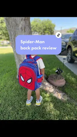 If you have a Spider-Man loving toddler like mine, then this backpack will make him extra happy. #spidermanbackpackforkids #amazonfinds #spidermantoddler #spideyamazingfriends #preschool 