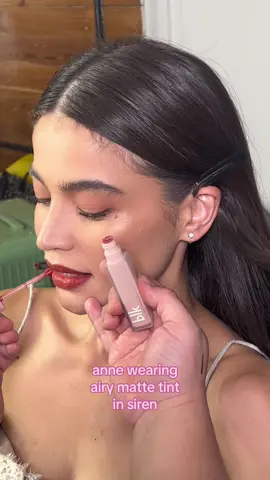 airy matte tints on @Anne Curtis 💗 comes in 6 shades for only P379 — now available online and in-store! 💄 #blkcosmetics #airymattetint 