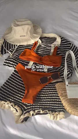 Euro summer outfits🧡 #outfitflatlay #outfitplanning #packwithme #eurosummeroutfits #croatiaoutfits 
