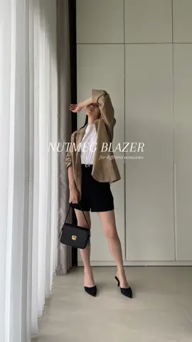 Styling nutmeg oversized blazer for different occasions 🤎 Imo, nutmeg blazer ini wajib kamu consider to be part of your capsule wardrobe.  Selain karena warna nya yang neutral, fit dan design nya timeless banget. Buat aku, blazer ini gampang banget di styling jadi banyak look. Anyway, which one is your favorite?                       #fordifferentoccasions #stylingblazer #blazerstyling #ootdblazer #outfitideas #outfitstyling #brownblazer #minimalistoutfits #dateoutfit #outfitinspo #stylingideas #stylewithme #oversizedblazer #blazeroutfit #casualoutfits #waytostyle #ootdinspiration #dailyoutfits #simplestyling #easyoutfits #chicstyle #dateoutfitideas #brunchdateoutfit #nightoutoutfit #dinnerootd 