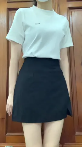 Áo xinh nhà Hiada dáng baby tee mặc gọn người lắm nè #aophong #aoxinh #aotrang #macdep #hiada #fyp 