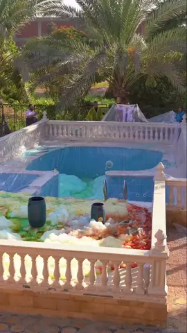 مترميش مية اكسجين في حمام سباحة #شارع_العلوم 