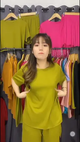 Setelan Baju Wanita Oversize Oneck One ss889#viraltiktok 