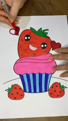🍓 #coloring #asmrcoloring #coloringbook #asmrcolors #asmr #asmrsounds #relaxing #colorwithme 