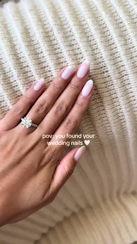 pov: you found your wedding nails 🤍#weddingnails #nails #naturalnails 