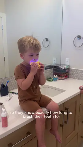 Liam loving his new teeth brushing routine😍🥰#AutoBrush #AutoBrushForKids