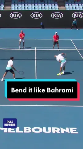 The one and only Mansour Bahrami 🤣 #rulebenders #bahrami #santoro #mcenroe #tennis #funny 