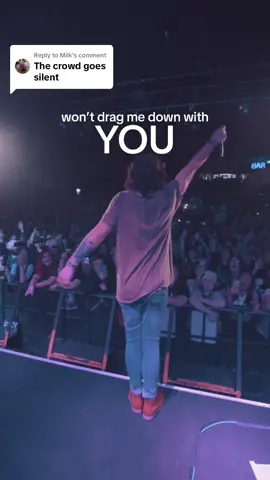 Replying to @Milk speaking from experience, the crowd does not go silent :)