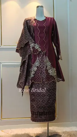 Kebaya Kotabaru Maroon Gold #fyp #fypp #bajuklasik #bajunikah #rosebridal #bajuplussize 