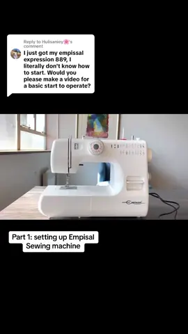 Replying to @Hulisaniey🌸  Part 1: Setting up the Emipsal Sewing machine. #southafricanwigmaker🇿🇦  #southafricatiktok🇿🇦  #wigbusinessowner  #wigmaking 