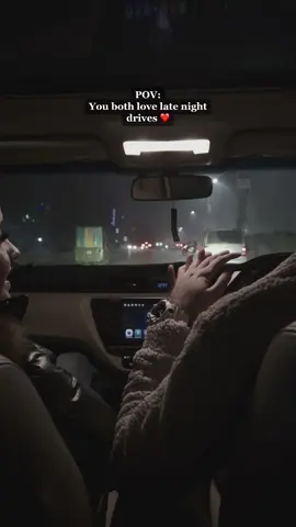 Late night drives are always a good idea 👩‍❤️‍👨 #couplegoals #couples #couplelove #couplestiktok #couplelife #latenightvibes #nightdrive #nightlife #couplesoftiktok #fyp #fypシ #fypシ゚viral #foryou #fypage 