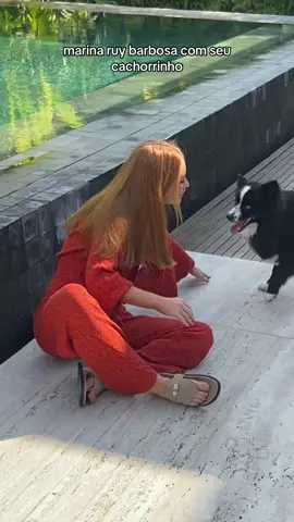 Marina Ruy Barbosa e seu cachorrinho ❤️ #marinaruybarbosa 