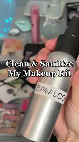IF ONLY it was this fast to clean after appointments 😂  A quick view of how I clean and sanitize my makeup station after a service✨ I spray 70% alcohol on ALL tools and products used, and Beauty So Clean disinfectant on eyeshadows & pressed powders. 70% is recommended over 99% alcohol because 99% evaporates way to quickly to kill bacteria. The 70% alcohol allows time to marinate and do it’s job!😎 I also LOVE using Cleanitize disinfecting wipes to wipe down EVERYTHING ✨  As for my makeup brushes, I use Cinema Secrets for spot cleaning, and blue Dawn dish soap + Baby Shampoo to deep clean! 🫧 🫧Go check out my video on how I deep clean my makeup brushes!🫧 • • • #miamimakeupartist#miamiweddings#palmbeachwedding#ftlauderdaleweddings#southfloridaweddings#browardweddings#fortlauderdalemakeupartist#fortlauderdaleweddings#miamibridalmakeupartist#miamibridalmua#bridalmakeupartist#weddingmakeup#bridalmakeup#bride#bridal#weddingmakeupartist#browardmua  Makeup Artist Reels Makeup Kit Reels Fort Lauderdale Makeup Artist Miami Makeup Artist