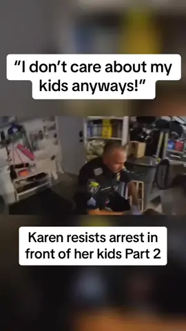 What a crazy Karen 😵‍💫#fyp #police #cop #cops #arrested #karen #karensgoingwild #karensoftiktok 