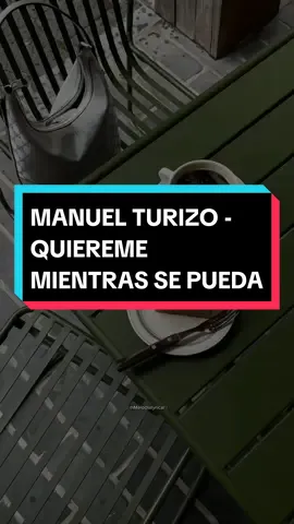 Quiereme mientras se pueda🤍🎶 // #rolas #letras #melodialyrical #rolasparaestados #manuelturizo 