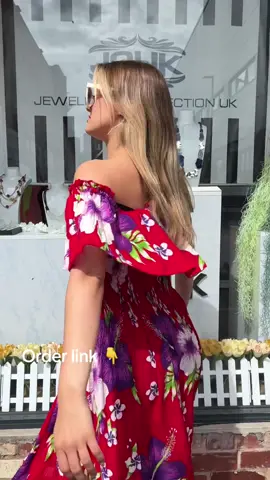 Super stretchy cotton floral dress, pocket on both side , one size fit all from UK size 8-18 , lots of amazing colors available#JCUKOUTLET #fashiontiktok #holidayvibes #summervibe #summersale #fyp #casualdress #casual #cotton #cottondress #floral #floraldress #stretchydress #offshoulderdress #sunglasses #sunglass 