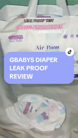 GBABYS Diaper LEAK PROOF review! #gbabys #leakproofdiaper #babydiaperreview #babydiapers #airprodiaper #fypシ゚viral 