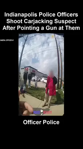 Indianapolis Police Officers Shoot Carjacking Suspect After Pointing a Gun at Them Part 2 #Officers #criminal #police #tv #news #tiktok #entertainment