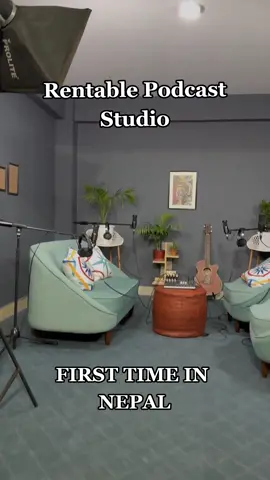 Rentable Podcast Studio For Affordable Price 💯 First Time In Nepal 🇳🇵 #podcast #lhotseproduction #rentstudio #recordingstudio #kathmandu #nepal #nepalitiktok #youtube 