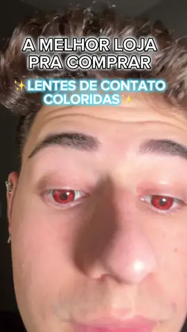 Eu to chocado com o fato de estar enxergando e de olho colorido!!! #lentes #trending 