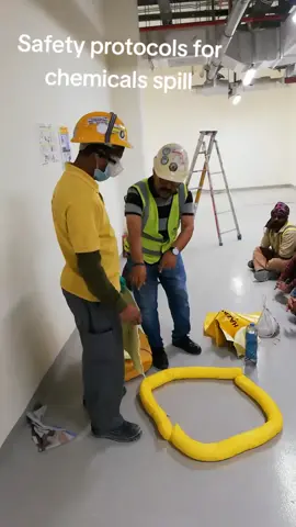 Demo# chemicals spill # HSEO # spill kit 