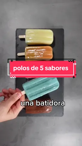 Con cuál te quedas? 🍫🍓🥭🍍💙 #recetas #recetassaludables #recetasfaciles #helado #heladosaludable #polosaludable #heladovegano #veganosespaña 