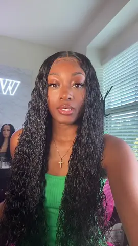 I swear this will keep your hair from poofing up, watch the end results! #fyp #curlcream #suavemousse #waterwavewig 