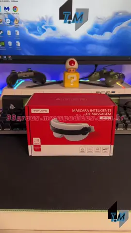 Máscara de Massagem para olhos toca música compressa quente Tomate AM-132#massagem #massageador #relaxar #pagebras #eletronicos #atacado #fornecedoresatacado 