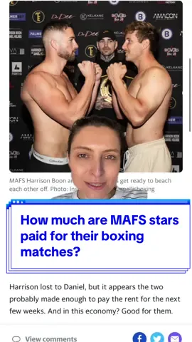 How much are #MAFS stars paid for their boxing matches? 🥊 #mafsau #marriedatfirstsighttok #marriedatfirstsightaustralia #mafstok #harrisonboon #danielholmes 