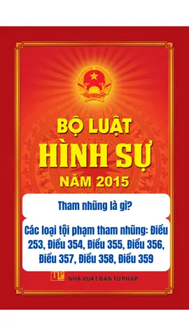 Tham nhũng là gì? Các loại tội phạm tham nhũng. #luatquocbao #thamnhung #thamnhungtieucuc #thamnhungdatdai 