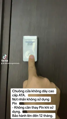 Chuông cửa không dây cao cấp ATA. #chuông #chuongpin #chuongkhongday #@tamtam3077 chuongkhongodungpin #chuongcuakhongday 
