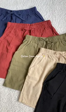 Super comfy and garterized shorts 🫶 #cottonlinen #cottonlinenshorts #shorts #highwaist #highwaistshorts #summershorts #comfyshorts #womenshorts 