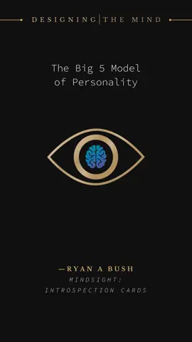Are you familiar with the big 5 model of personality? If so, where do you fall fall on these scales? #psychology #introspection #personality #big5model #designingthemind #mindform #mindsight