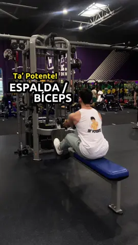 Lunes de Espalda y Biceps #rutinadeespalda #rutinadebiceps #rutinafitness #tapotente 