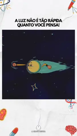 A Luz não é tão rápida ou universo que é infinito? #universo #ciência #animação  @achavemental 