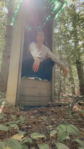 Local woman discovers backwoods bathroom “facilities” #backwoods #backwoodscamping #camping #outhouse #OhNo #ohnonono #upnorth #northernontario #greatoutdoors #Hiking #weekendfun #thisisfine 