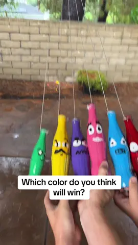 Which color are you rooting for? #glassbreaking #bottleroyale #asmrglass #satisfying 