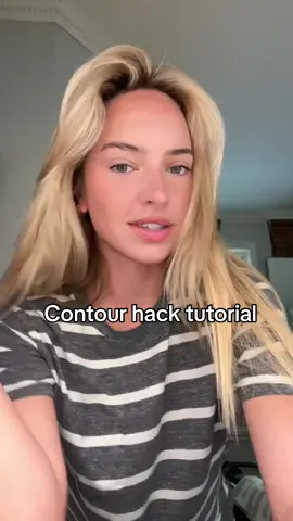 Contour hack tutorial #contourhack #contour #grwm #makeup 
