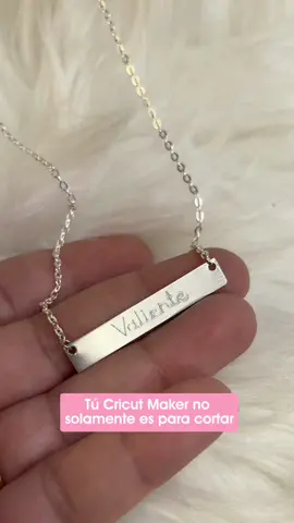 Diversifica tu negocio con tu Cricut maker! ¿Quien dijo que nuestro plotter solo cortaba? Con esta opción puedes grabar todo tipo de metales blandos como oro, plata, cobre, aluminio y Alkeme. Lo importante es que no sea con un grosor mayor a 2 mm. El plotter y la punta de grabado los consigues en @mundocricut y lo mejor es que puedes usar mi código EMIZA para obtener un descuento! 💕✨ @Cricut Latam #cricut #maker #cricutmaker3 #cricurmaker #joyeriapersonalizada #cricurchile #crafter #crafterschile #emprendimiento #ideadenegocio 