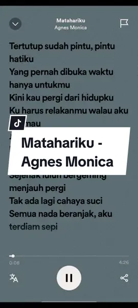 Matahariku - Agnes Monica #lirik #matahariku #agnesmo #liriklagu #spotify #fullsong #lirikestetik #spotifylyrics 