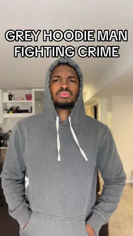 GREY HOODIE MAN FIGHTING CRIME #movie #superhero #skit #fight #boxing #fyp #action #funny #comedy  