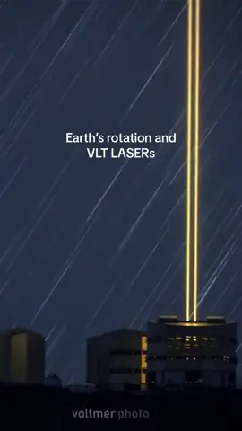 The VLT in action. Time lapse frames captured from the Cerro Paranal in Chile. #timelapse #startrails #chile #paranal #observatory #eso #laser #Astronomy #astrophotography #earthsrotation #sebastianvoltmer 