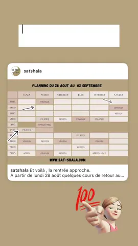 Planning Sat shala  Retrouvez toutes les infos sur www.sat-shala.com #yoga#vinyasa #vinyasaflow #vinyasaflowyoga #pilates #pilatesworkout #pilatesbody #marseille#handstand #inversion #yogaflow 