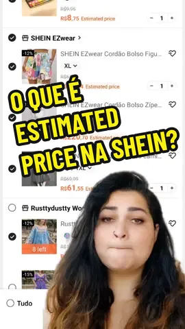 Estimated Price, o que isso significa no seu carrinho da Shein? #aplicativos #sheinbrasil #dicaspara2023 #roupasdashein 