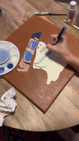 Creating A Simple Mix Media Painting #originalartwork #drawingprocess #paintingprocess #originalart #acrylicpaint #popart #greekart 