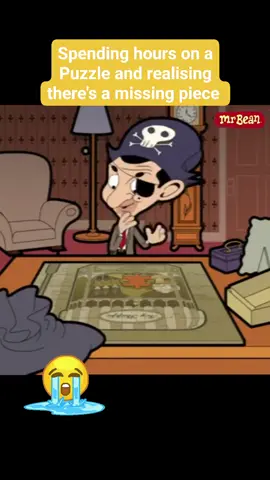 We feel your pain Bean 😩 #MrBean #RowanAtkinson #BeanTok #Puzzle #MissingPiece #MrBeanAnimated