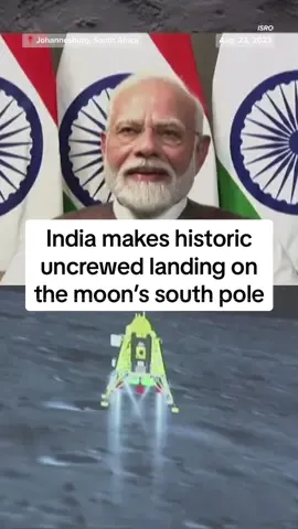 #India has become the first country to reach the south pole of the #moon, just days after a Russian spacecraft en route to the same area failed during an orbital maneuver and crashed into the lunar surface.